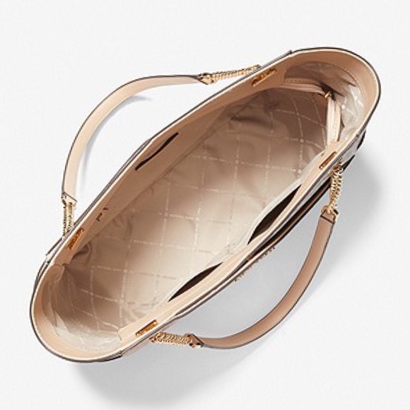 MICHAEL KORS Jet Set Large Color-Block Logo Tote Bag - Picture 9 of 11